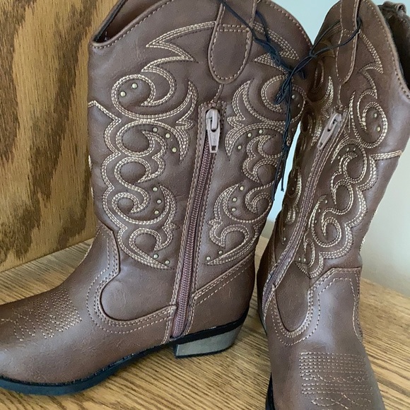 Cat & Jack  Western cowgirl boots size 5 - Picture 4 of 7